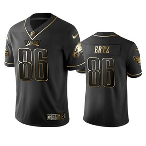 Nfl 100 Zach Ertz Philadelphia Eagles Black Golden Edition Vapor Untouchable Limited Jersey - Mens - Cocomos