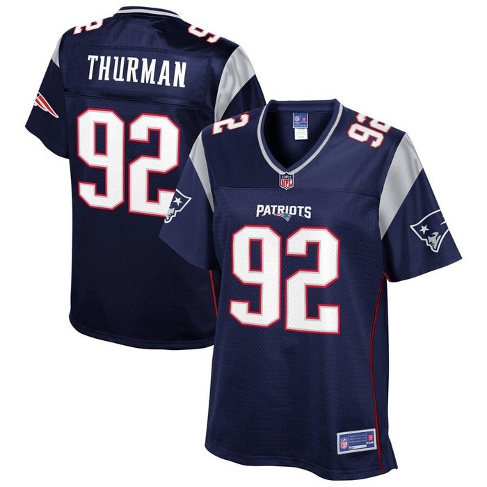 Nick Thurman New England Patriots Nfl Pro Line Womens Player Jersey - Navy