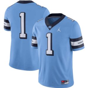 North Carolina Tar Heels #1 Blue Stitched Jersey - Cocomos