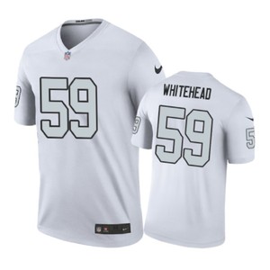 Oakland Raiders #59 Tahir Whitehead Nike Color Rush White Jersey - Cocomos