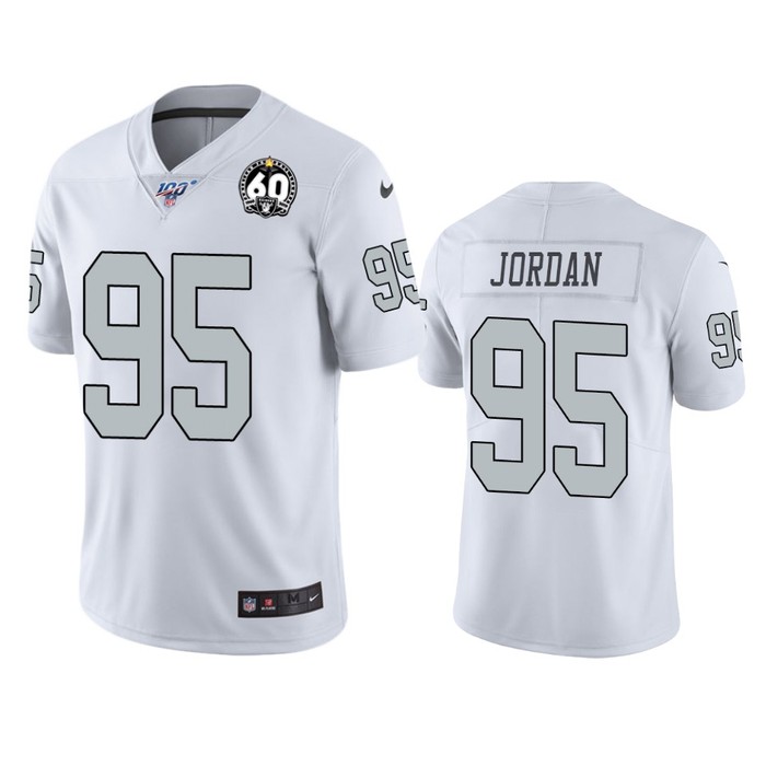 Oakland Raiders Dion Jordan White 60th Anniversary Color Rush Jersey