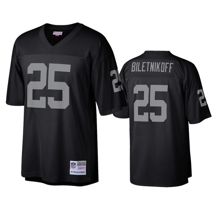 Oakland Raiders Fred Biletnikoff Black Legacy Replica Jersey