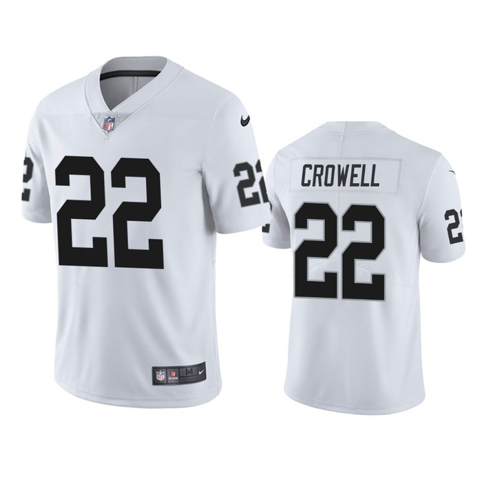 Oakland Raiders Isaiah Crowell White Vapor Limited Jersey - Cocomos