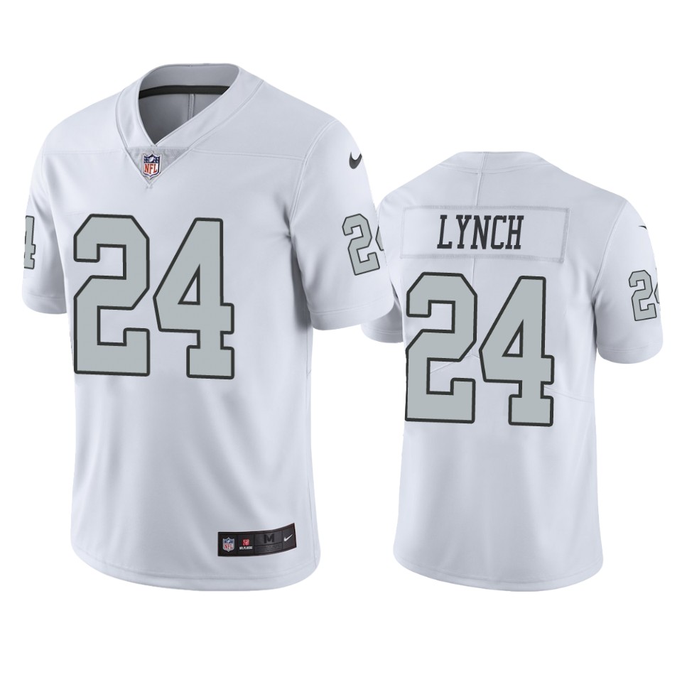 Oakland Raiders Marshawn Lynch White Nike Color Rush Limited Jersey - Cocomos