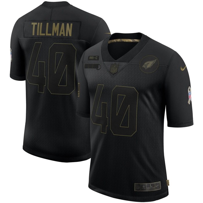 Pat Tillman Arizona Cardinals 2020 Salute To Service Retired Limited Jersey - Black