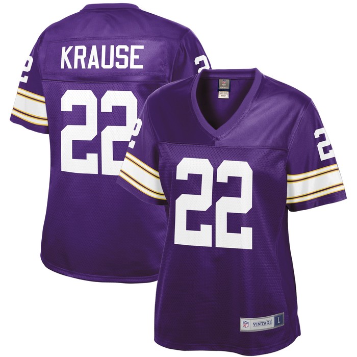 Paul Krause Minnesota Vikings Nfl Pro Line Womens Retired Player Jersey - Purple Nfl