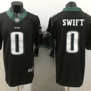 Philadelphia Eagles #0 D'andre Swift Jersey - Black - Cocomos