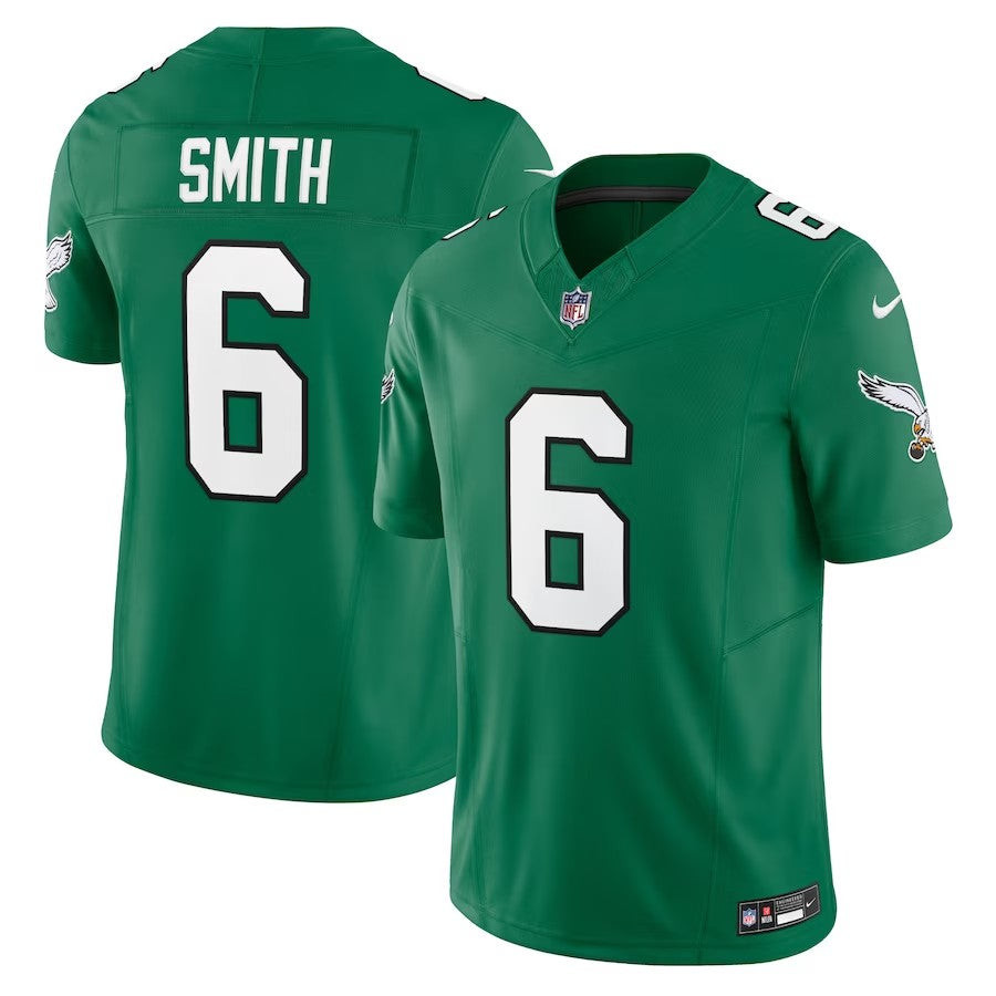 Philadelphia Eagles #6 Devonta Smith Alternate Vapor Fuse Limited Jersey - Kelly Green - Cocomos