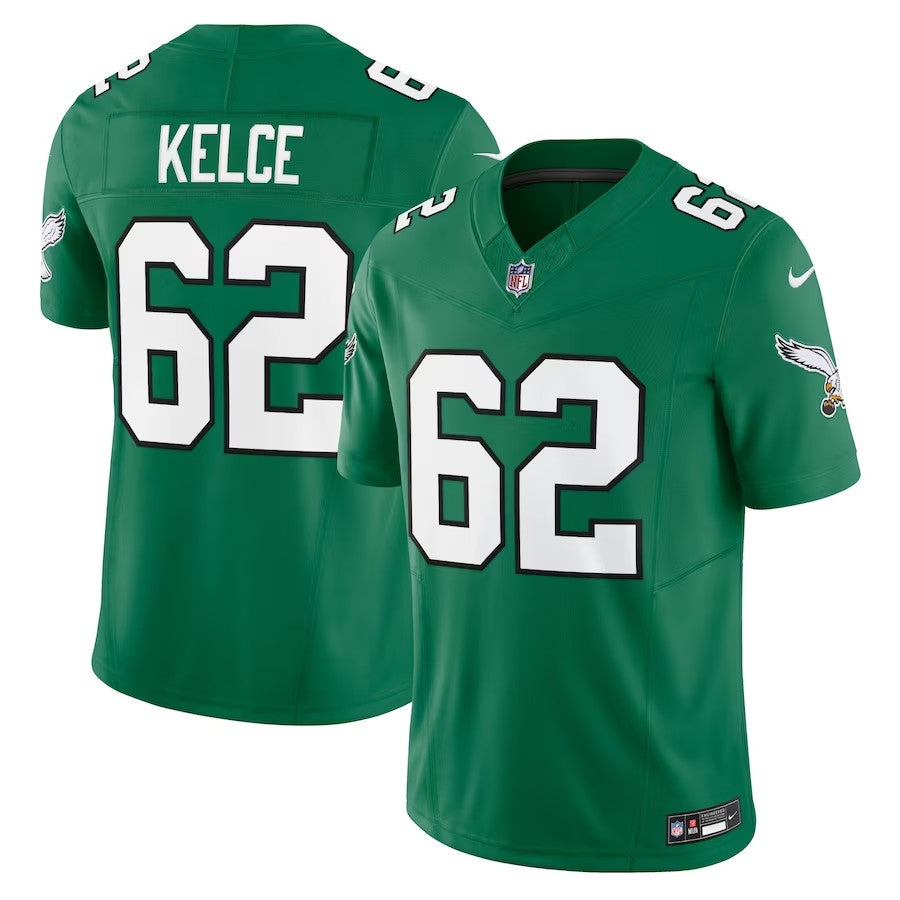 Philadelphia Eagles #62 Jason Kelce Alternate Vapor Fuse Limited Jersey - Kelly Green - Cocomos