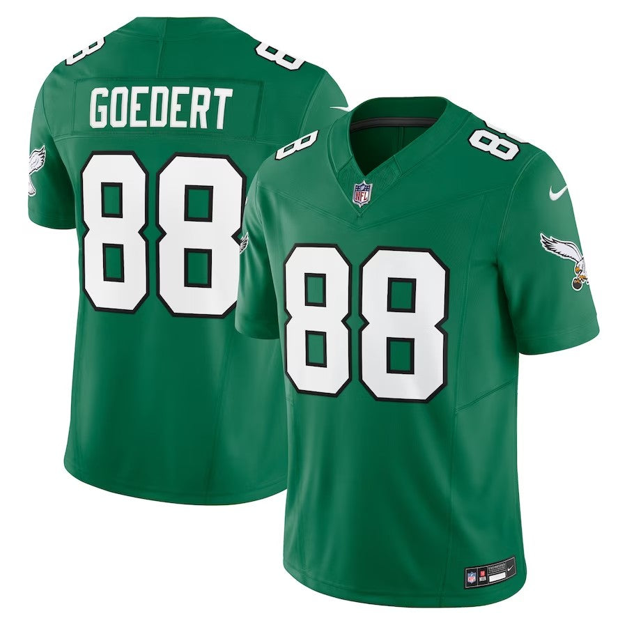 Philadelphia Eagles #88 Dallas Goedert Alternate Vapor Fuse Limited Jersey - Kelly Green - Cocomos