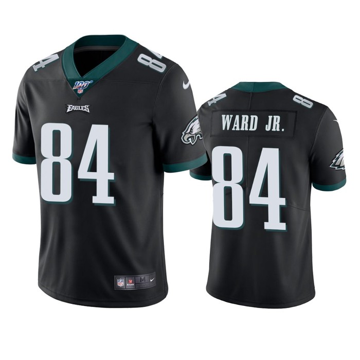 Philadelphia Eagles Greg Ward Jr. Black 100th Season Vapor Limited Jersey