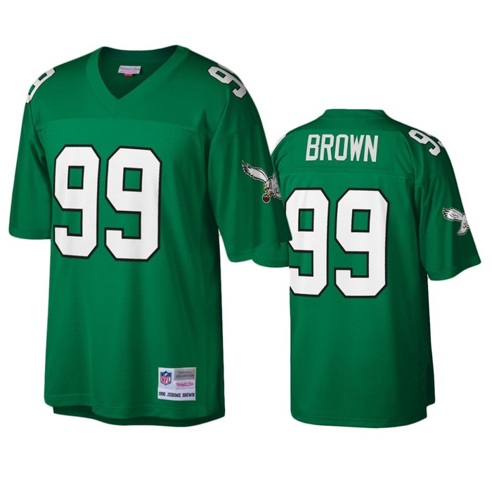 Philadelphia Eagles Jerome Brown Kelly Green Legacy Replica Jersey