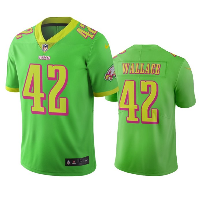 Philadelphia Eagles Kvon Wallace Green City Edition Vapor Limited Jersey - Cocomos