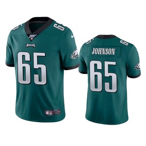 Philadelphia Eagles Lane Johnson Midnight Green 100th Season Vapor Limited Jersey - Cocomos