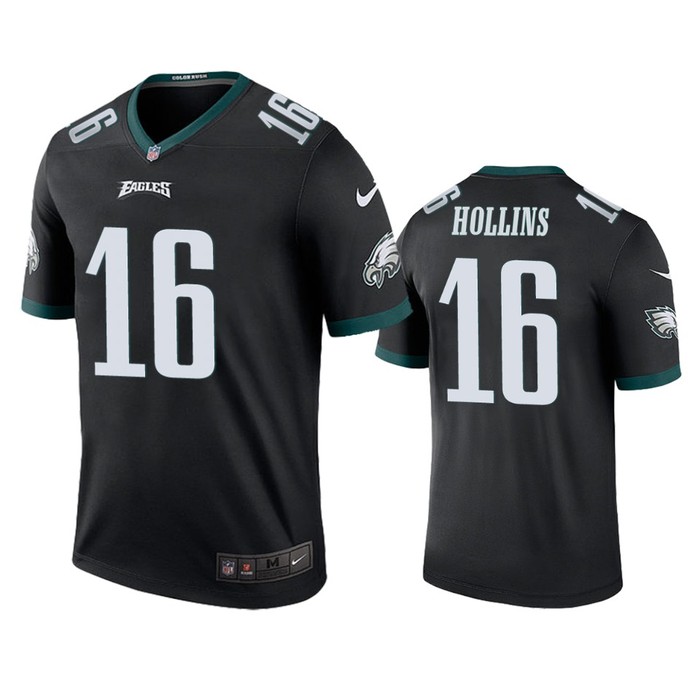 Philadelphia Eagles Mack Hollins Black Color Rush Legend Jersey