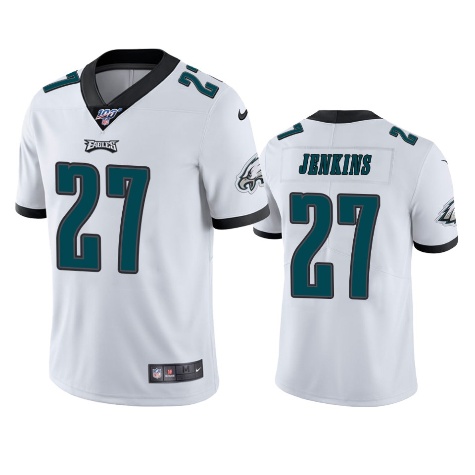 Philadelphia Eagles Malcolm Jenkins White 100th Season Vapor Limited Jersey - Cocomos