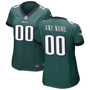 Philadelphia Eagles Womens Custom Game Jersey Midnight Green Custom Jerseys Nfl