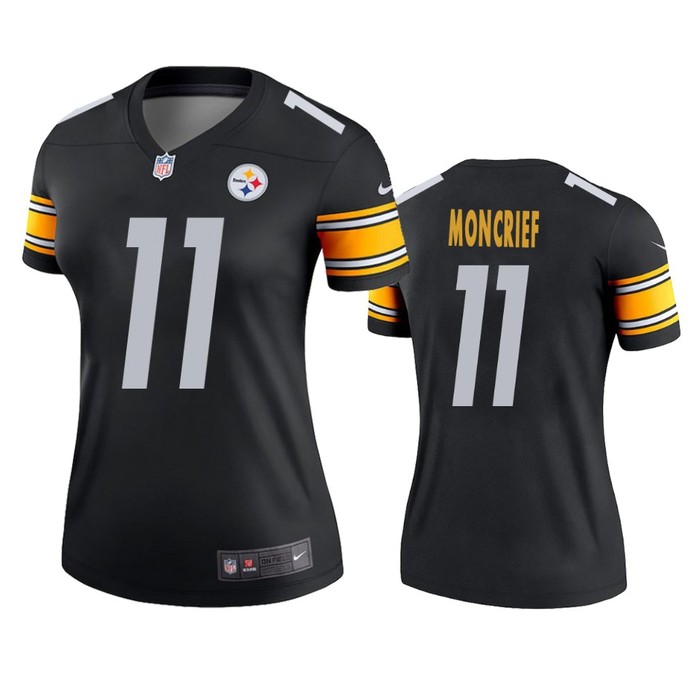 Pittsburgh Steelers #11 Donte Moncrief Black Legend Jersey - Womens