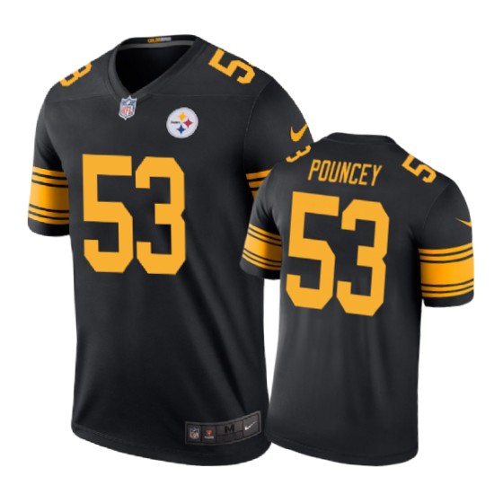 Pittsburgh Steelers #53 Maurkice Pouncey Nike Color Rush Black Jersey - Cocomos