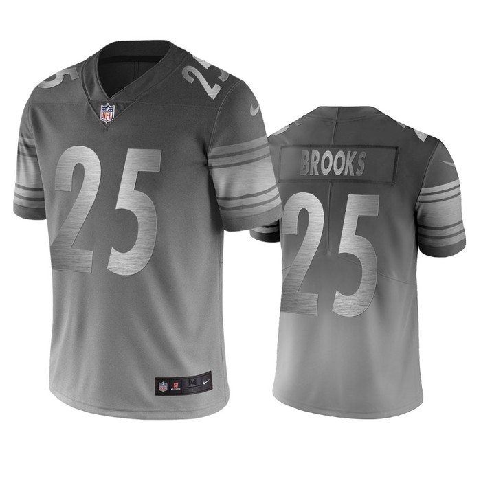 Pittsburgh Steelers Antoine Brooks Silver Gray City Edition Vapor Limited Jersey