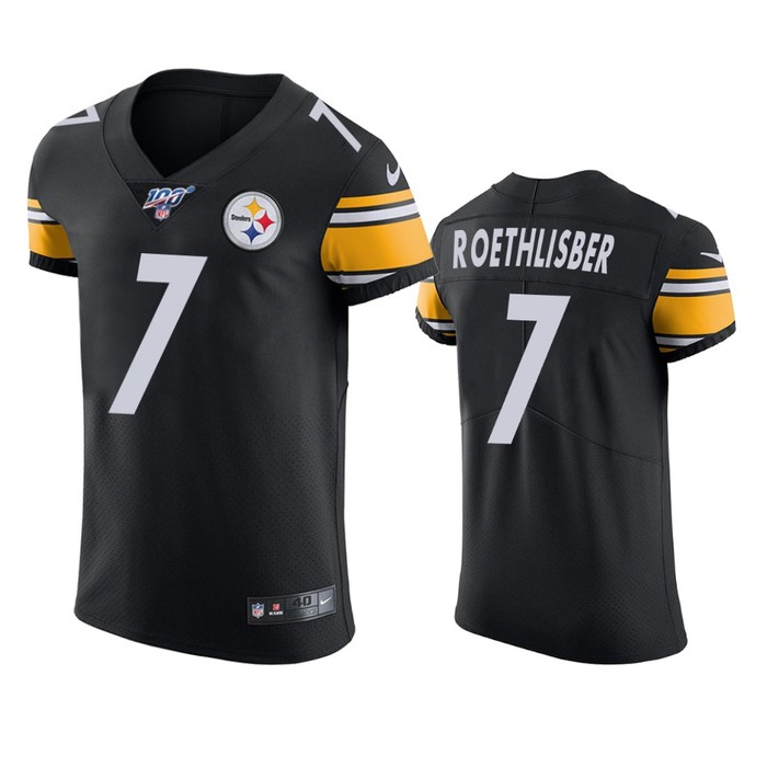 Pittsburgh Steelers Ben Roethlisberger Black 100th Season Vapor Elite Jersey - Cocomos