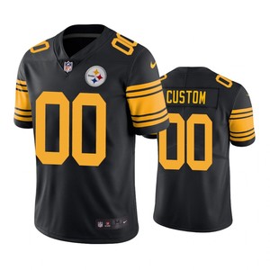 Pittsburgh Steelers Custom Black Nike Color Rush Limited Jersey