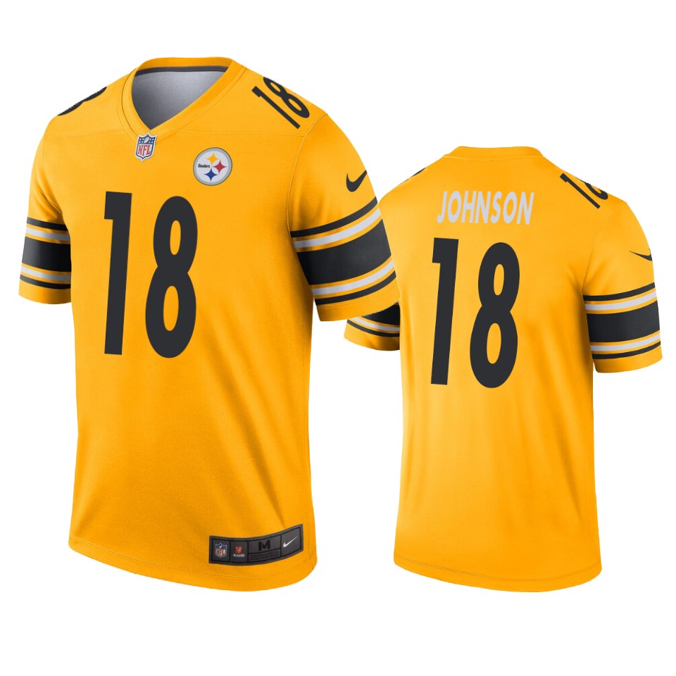 Pittsburgh Steelers Diontae Johnson Gold Inverted Legend Jersey - Cocomos