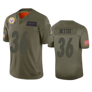 Pittsburgh Steelers Jerome Bettis Camo 2019 Salute To Service Limited Jersey