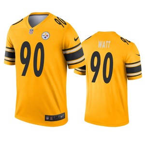 Pittsburgh Steelers T.j. Watt Gold Inverted Legend Jersey - Cocomos