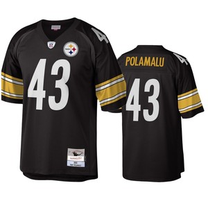 Pittsburgh Steelers Troy Polamalu Black Legacy Replica Jersey