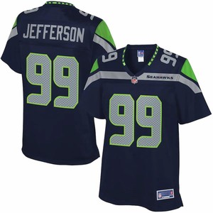 Quinton Jefferson Seattle Seahawks Nfl Pro Line Womens Player Jersey - College Navy