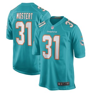 Raheem Mostert Miami Dolphins Game Jersey - Aqua Nfl