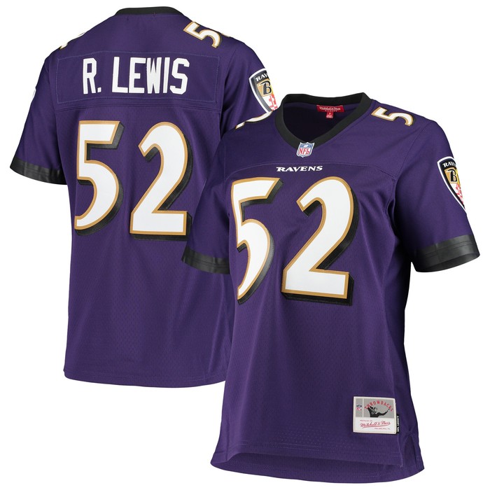 Ray Lewis Baltimore Ravens Mitchell & Ness Womens Legacy Replica Team Jersey - Purple Nfl