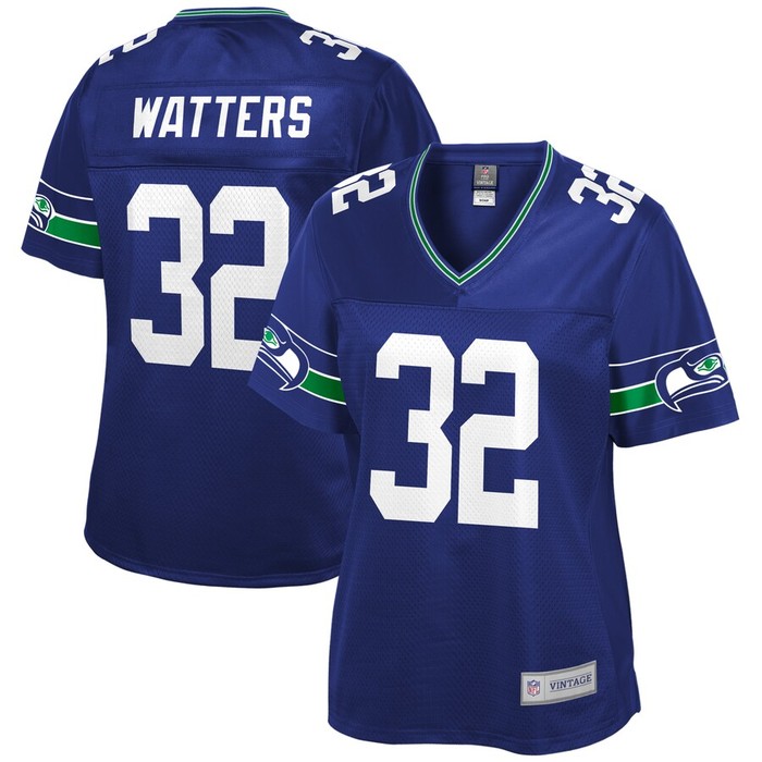 Ricky Watters Seattle Seahawks Nfl Pro Line Womens Retired Player Jersey - Royal - Cocomos