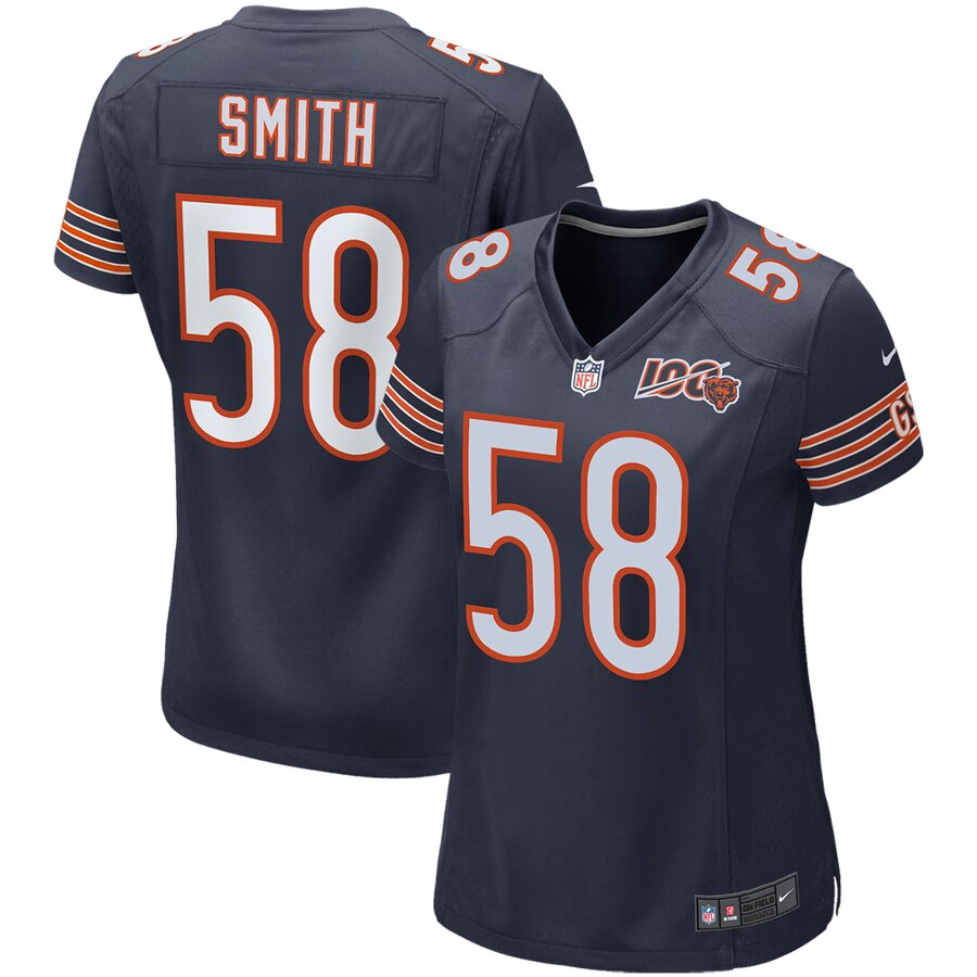 Roquan Smith Chicago Bears Nike Womens 100th Season Game Jersey - Navy - Cocomos