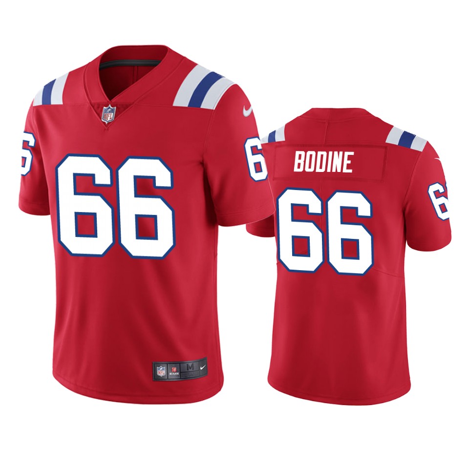 Russell Bodine New England Patriots Red Vapor Limited Jersey - Cocomos