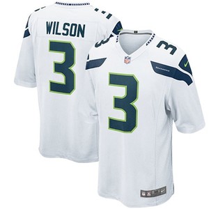 Russell Wilson Seattle Seahawks Game Jersey White Nfl - Cocomos