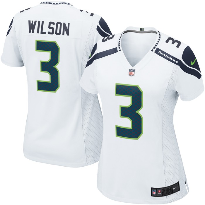 Russell Wilson Seattle Seahawks Womens Game Jersey White Nfl - Cocomos