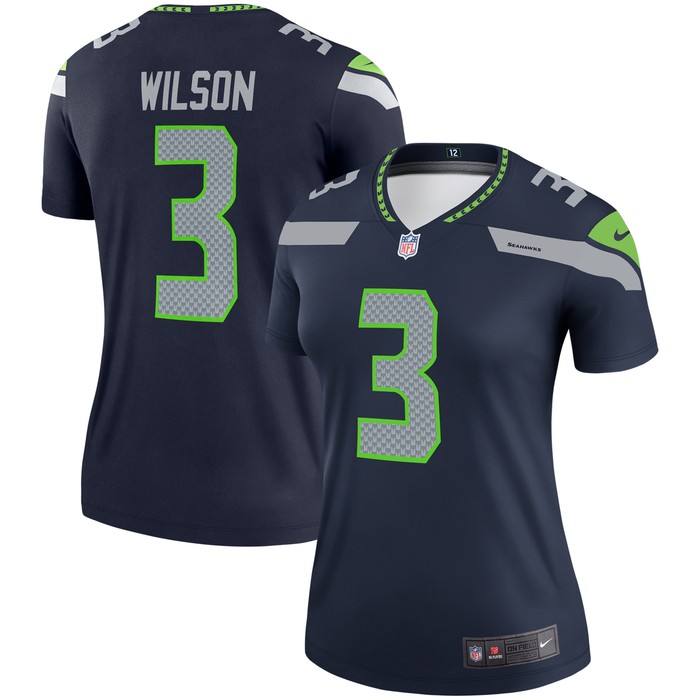 Russell Wilson Seattle Seahawks Womens Legend Jersey - College Navy Nfl