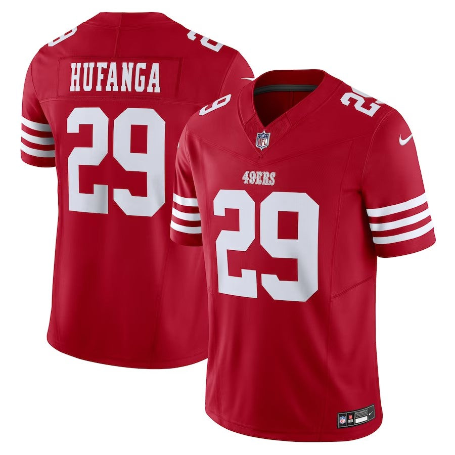 San Francisco 49ers #29 Talanoa Hufanga Vapor Fuse Limited Jersey - Scarlet - Cocomos