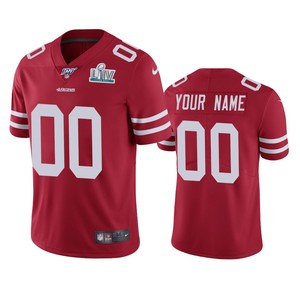 San Francisco 49ers Custom Scarlet Super Bowl Liv Vapor Limited Jersey - Cocomos