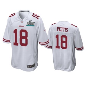 San Francisco 49ers Dante Pettis White Super Bowl Liv Game Jersey