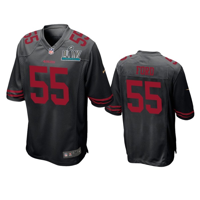 San Francisco 49ers Dee Ford Black Super Bowl Liv Game Jersey