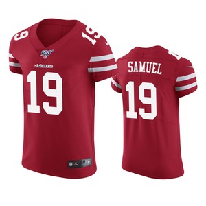 San Francisco 49ers Deebo Samuel Scarlet 100th Season Vapor Elite Jersey