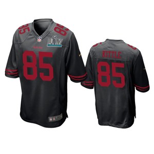 San Francisco 49ers George Kittle Black Super Bowl Liv Game Jersey - Cocomos