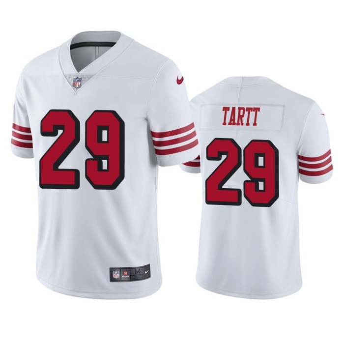 San Francisco 49ers Jaquiski Tartt White Nike Color Rush Limited Jersey - Cocomos