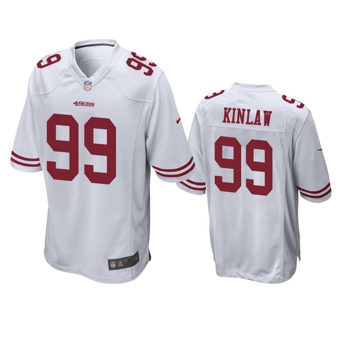 San Francisco 49ers Javon Kinlaw White 2020 Nfl Draft Game Jersey