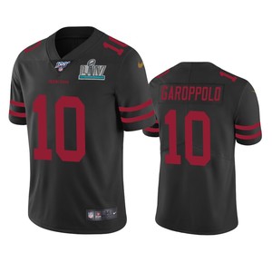 San Francisco 49ers Jimmy Garoppolo Black Super Bowl Liv Vapor Limited Jersey