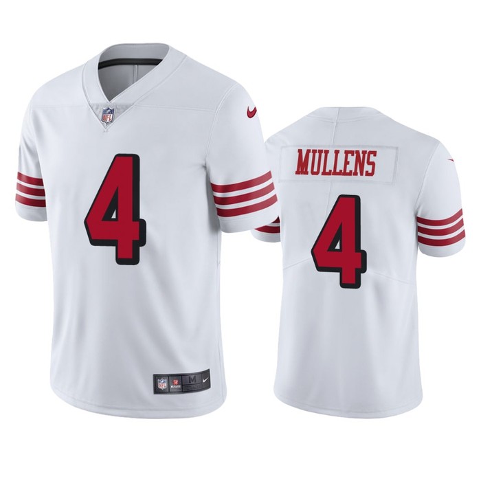 San Francisco 49ers Nick Mullens White Nike Color Rush Limited Jersey