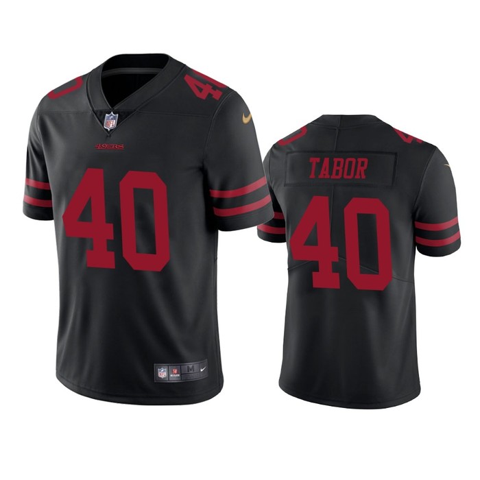 San Francisco 49ers Teez Tabor Black Vapor Limited Jersey - Cocomos